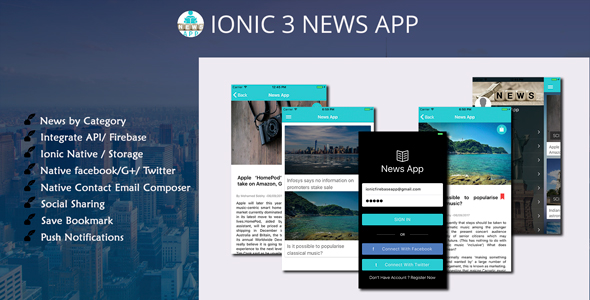 ionic 3 News app with Firebase - CodeCanyon Item for Sale