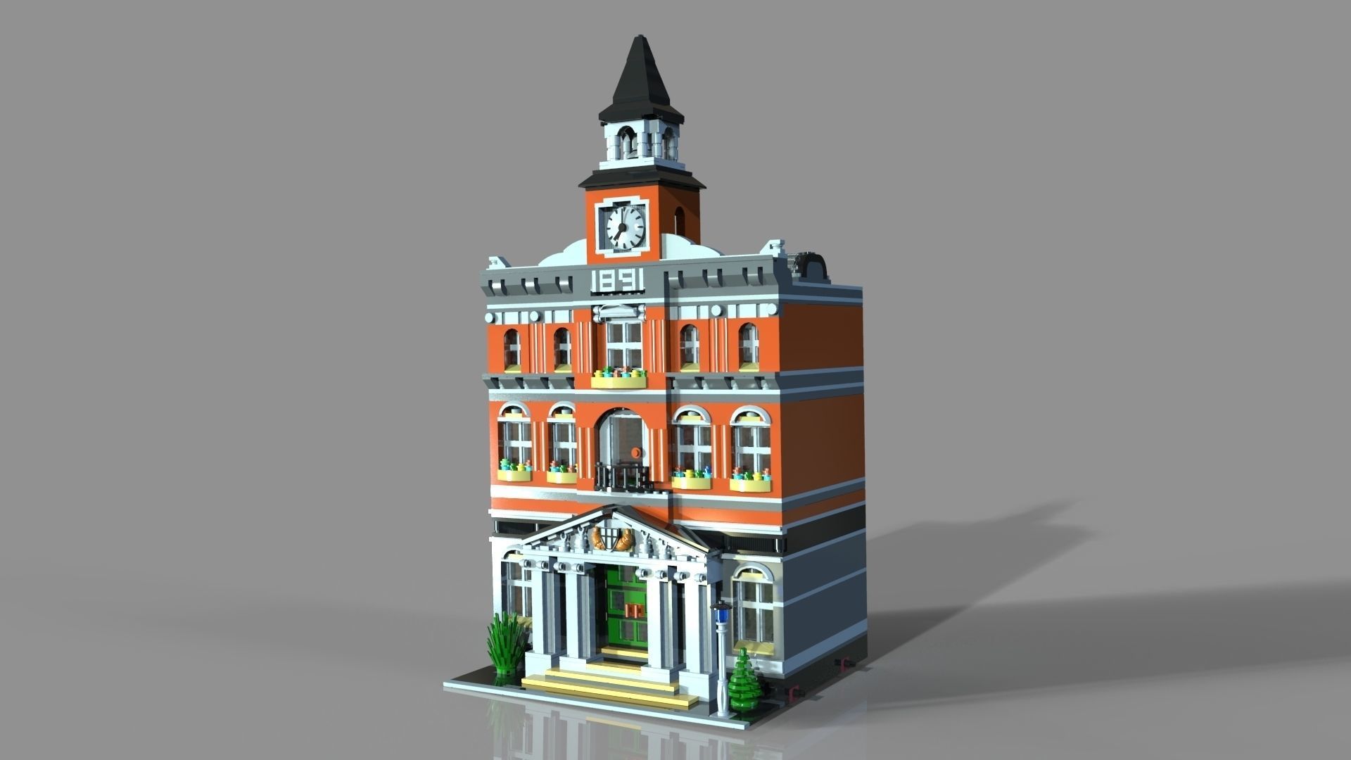 Lego town hall model by Vladim00719 | 3DOcean
