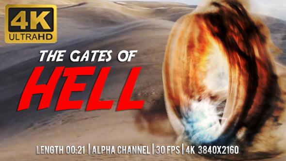 Gates of Hell Portal Sand - Front View