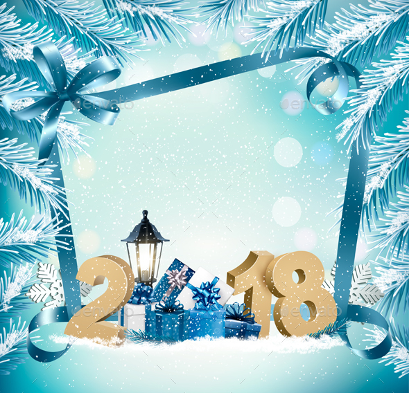Christmas Holiday Banners With Presents And Gift Card - Christmas Seasons/Holidays