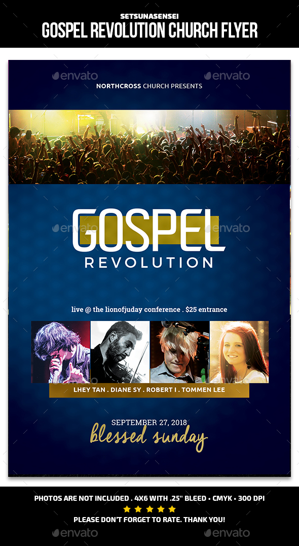 Gospel Revolution Flyer - Church Flyers