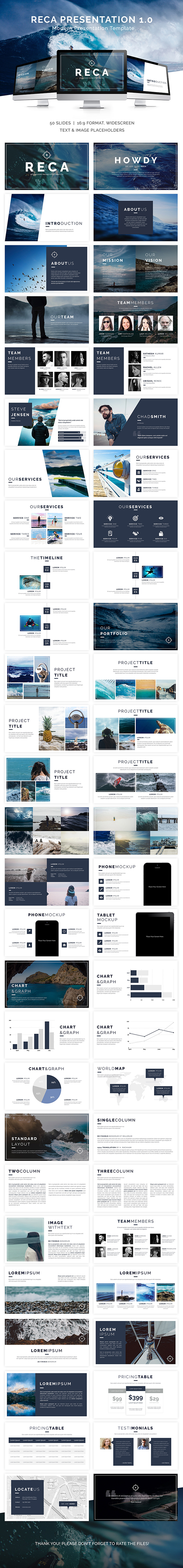 Reca Modern Google Slide Presentation Template - Google Slides Presentation Templates