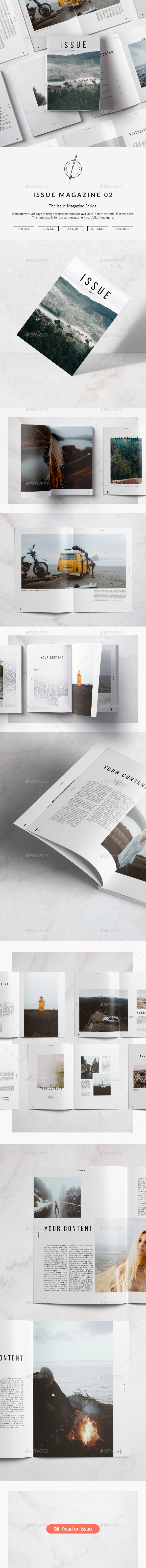 Issue Magazine 02 - Magazines Print Templates