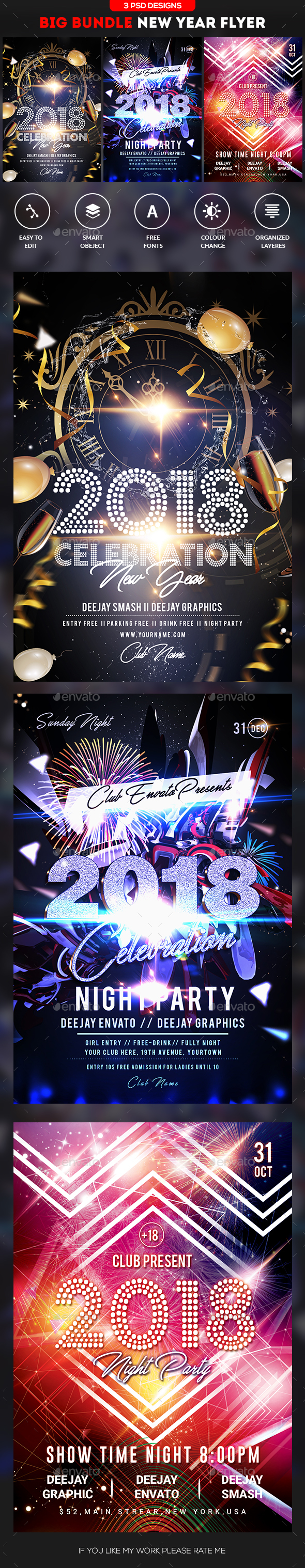 GraphicRiver 2018 New Year Eve Bundle 21069625 GraphicRiver 2018 New Year Eve Bundle 21069625