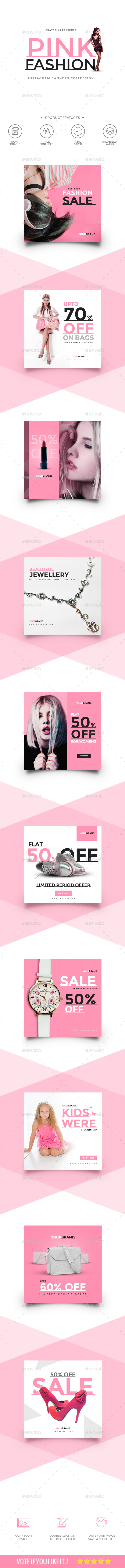 GraphicRiver 10 Fashion Instagram Banners 21069902 GraphicRiver 10 Fashion Instagram Banners 21069902
