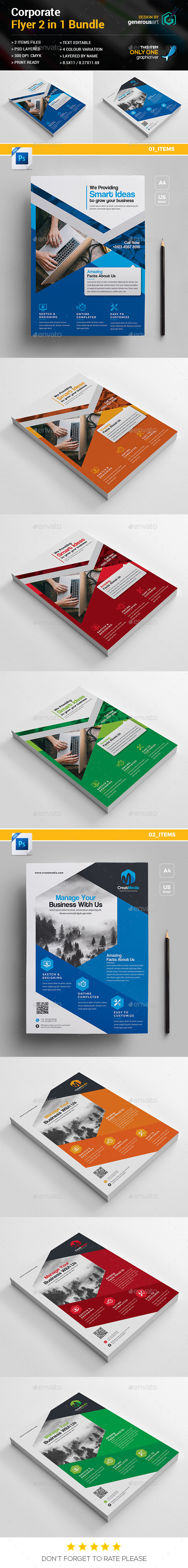 Flyer Bundle 2 in 1 - Corporate Flyers