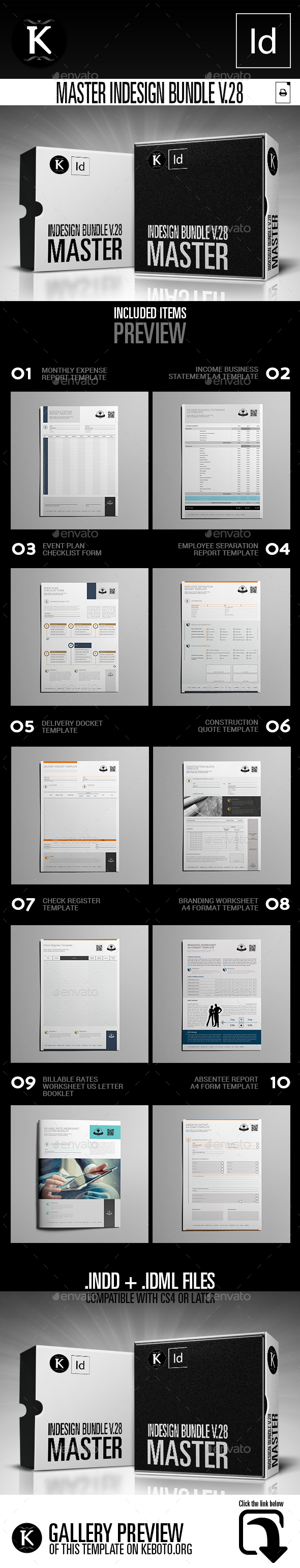Master inDesign Bundle v.28 - Miscellaneous Print Templates