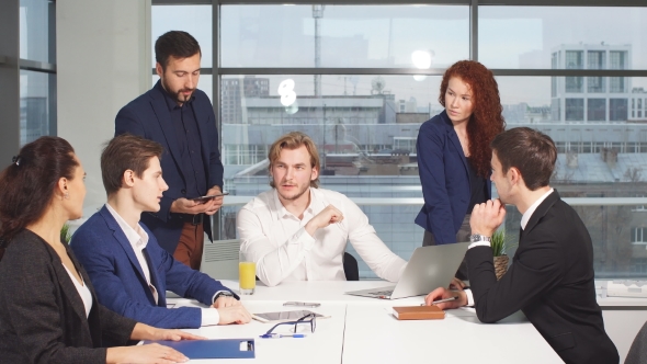 Sales People Meeting in Office, Stock Footage | VideoHive