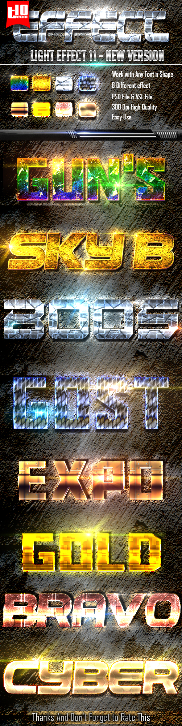 GraphicRiver Light Text Effect 11 21070555 GraphicRiver Light Text Effect 11 21070555