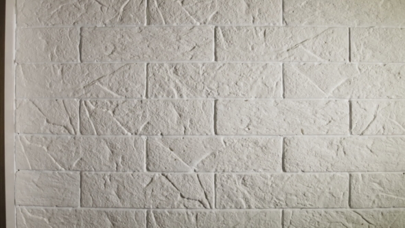 White Gypsum Tiles on the Wall in the Room