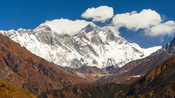 of Mount Everest Peak, Himalayas alt
