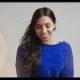 Attractive Latino Female Model in Warm Bright Blue Sweater - VideoHive Item for Sale