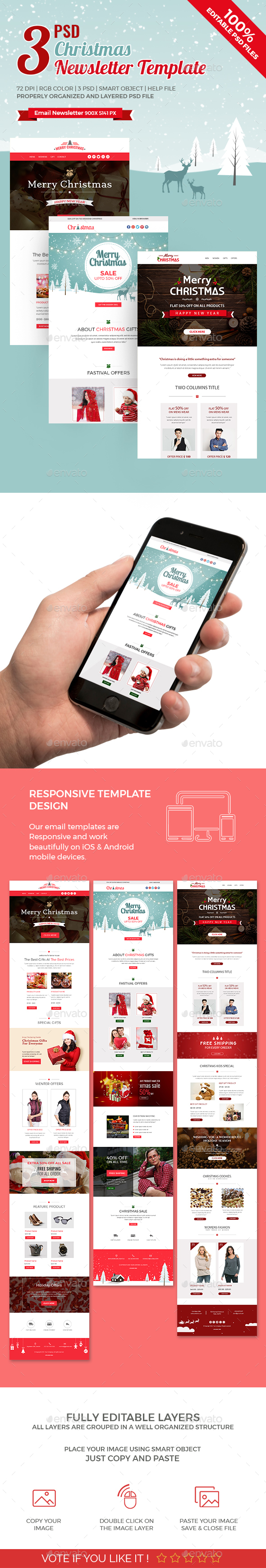 GraphicRiver 3 Christmas Newsletters 21071270 GraphicRiver 3 Christmas Newsletters 21071270