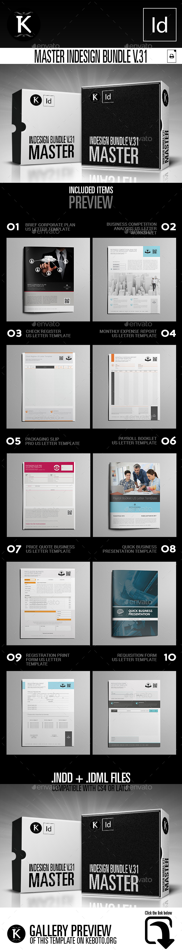 Master inDesign Bundle v.31 - Miscellaneous Print Templates