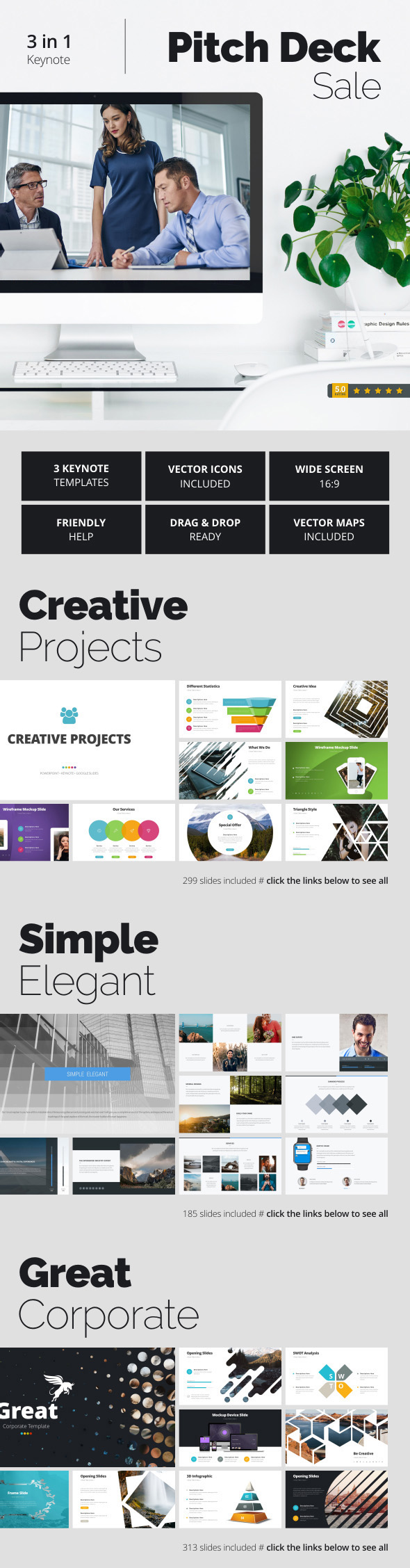 Pitch Deck Sale - Business Keynote Templates