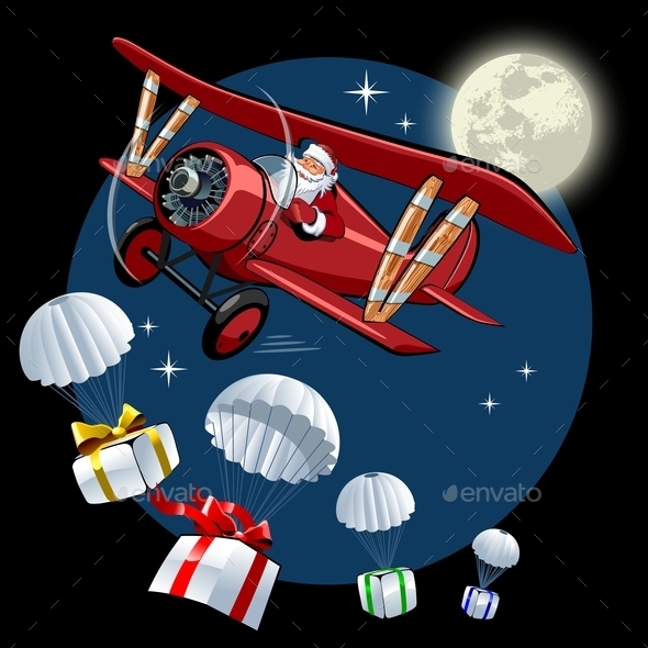 Cartoon Retro Christmas Card - Christmas Seasons/Holidays