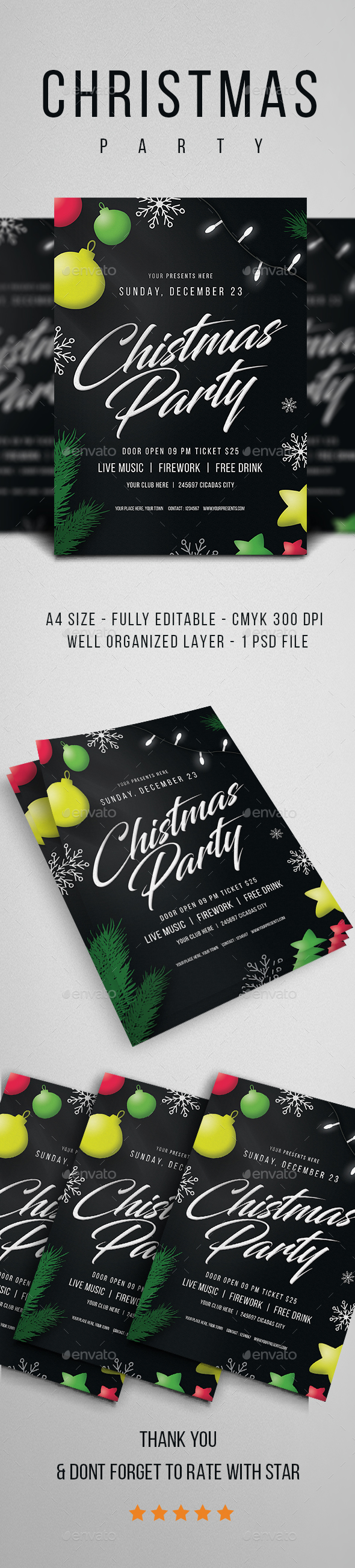 GraphicRiver Christmas Party Flyer Vol.4 21072603 GraphicRiver Christmas Party Flyer Vol.4 21072603