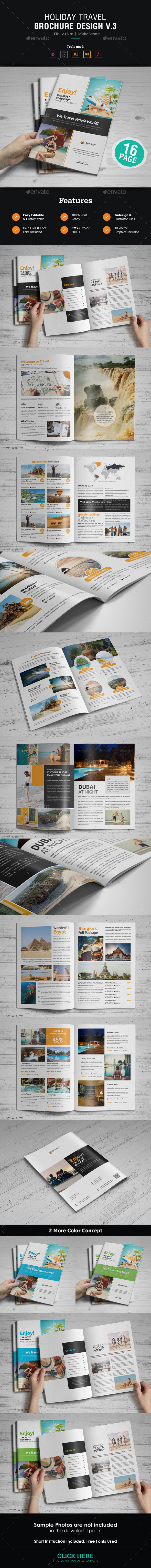 Holiday Travel Brochure Design v3 - Corporate Brochures