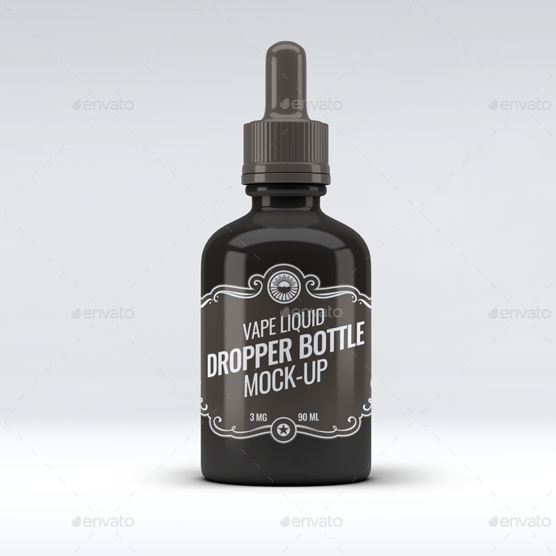 Download Vape Liquid Dropper Bottle Mock-Up by L5Design | GraphicRiver