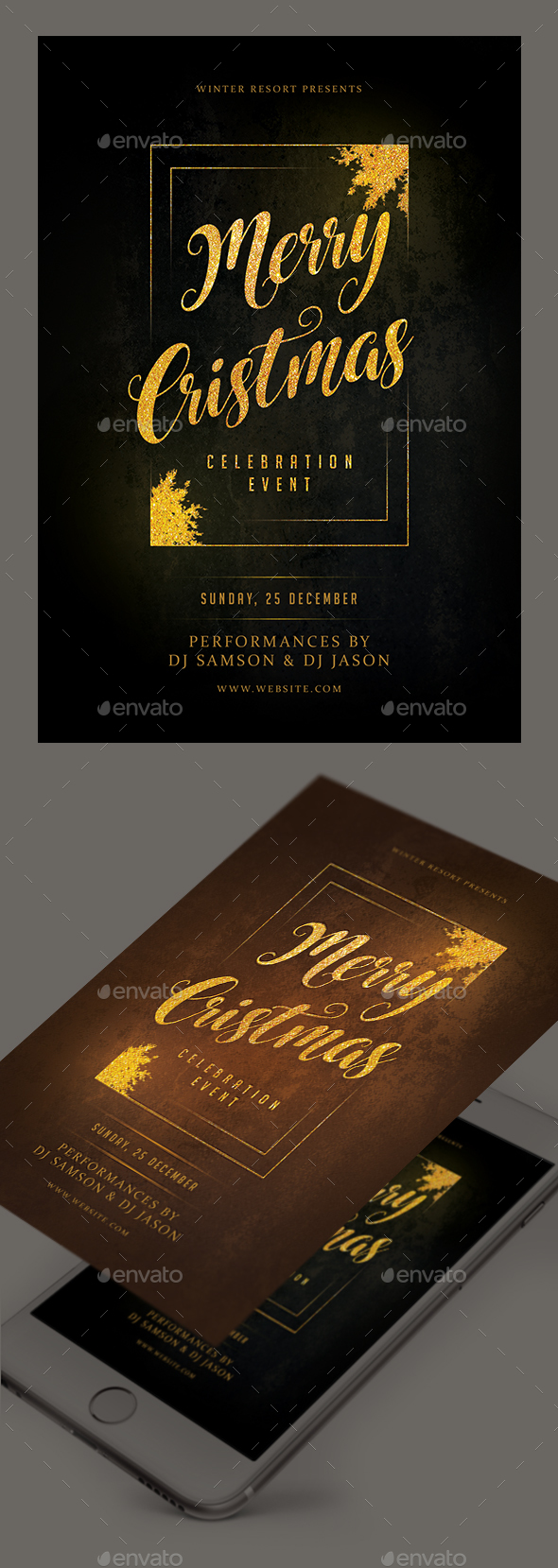 GraphicRiver Christmas Event Flyer 21074264 GraphicRiver Christmas Event Flyer 21074264