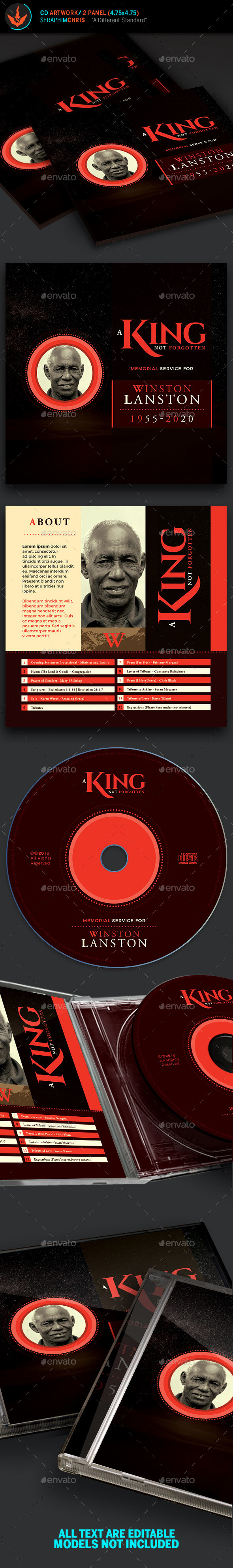 GraphicRiver King Funeral CD Artwork Template 21074279 GraphicRiver King Funeral CD Artwork Template 21074279