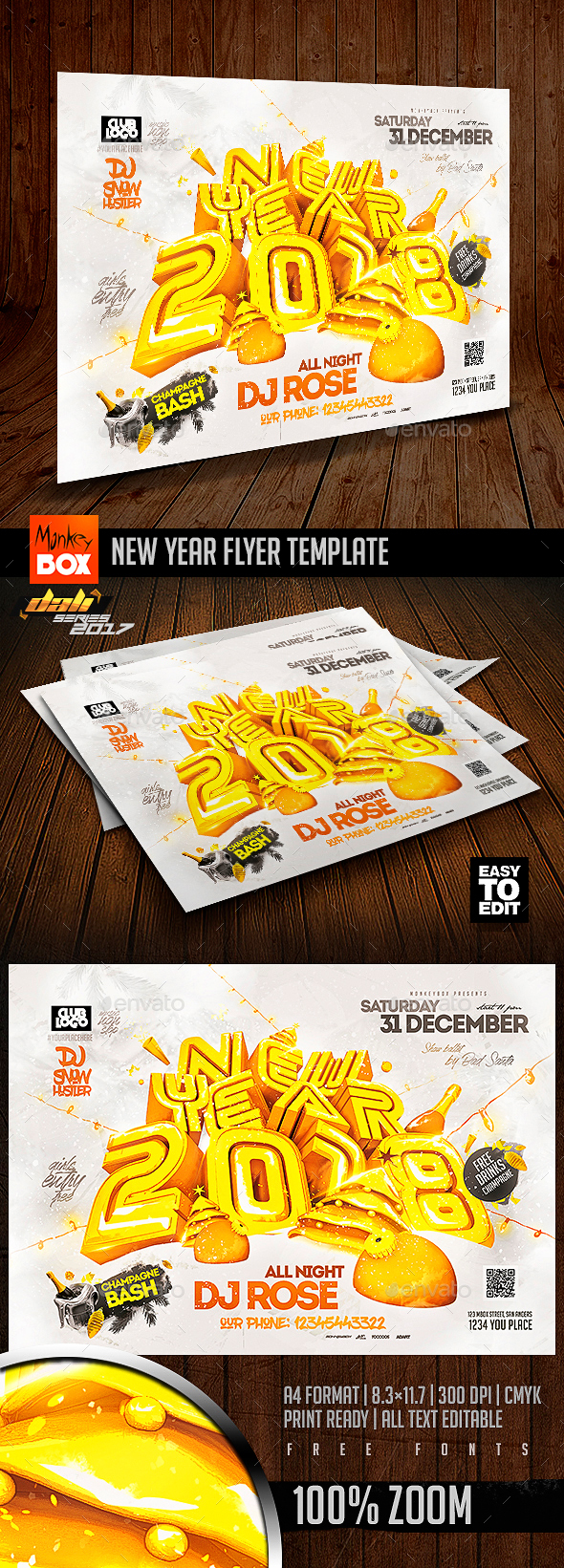 GraphicRiver New Year Flyer Template 21074674 GraphicRiver New Year Flyer Template 21074674