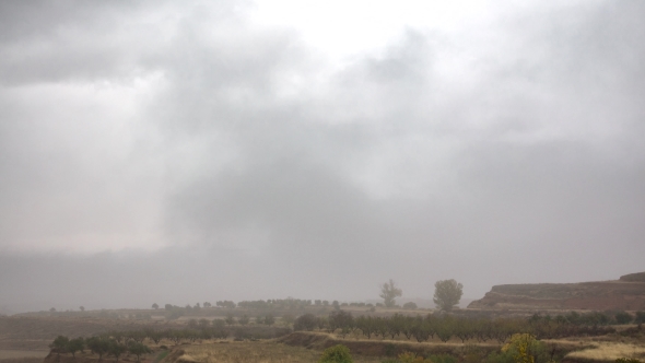 Mist and Clouds Over Mountain Range, Loopable, Stock Footage | VideoHive