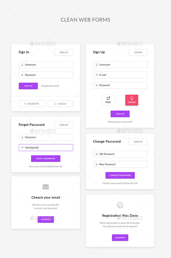 GraphicRiver Clean Web Forms 21075350 GraphicRiver Clean Web Forms 21075350
