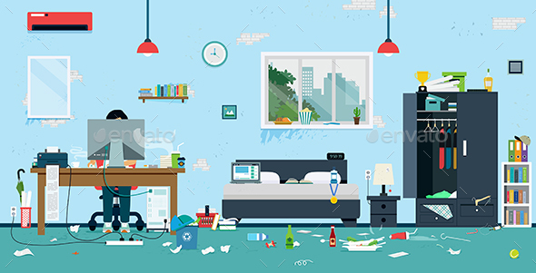 GraphicRiver Dirty room 21075754 GraphicRiver Dirty room 21075754