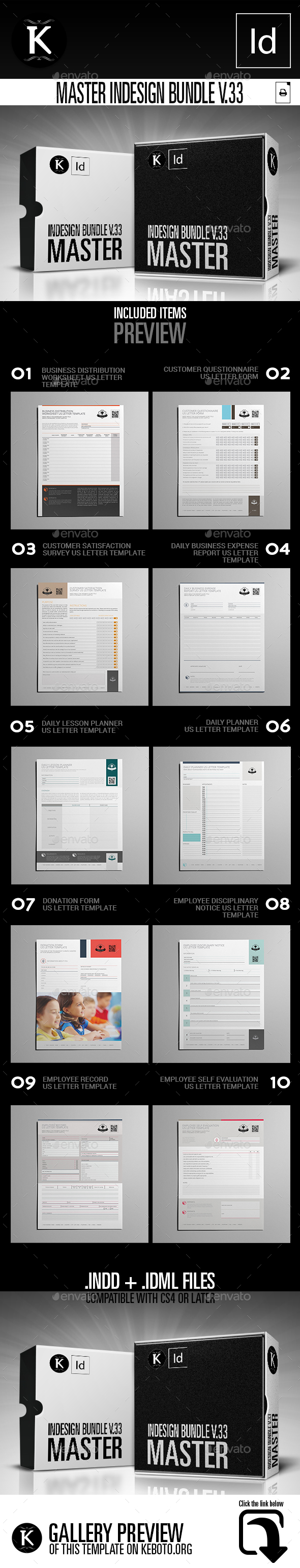 Master inDesign Bundle v.33 - Miscellaneous Print Templates