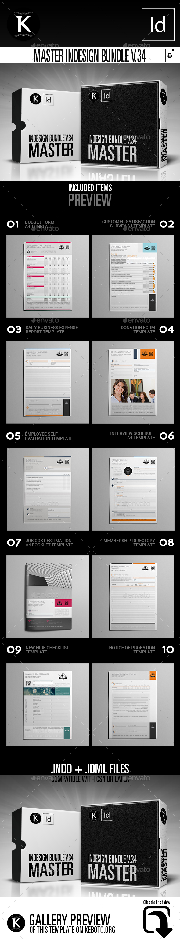 Master inDesign Bundle v.34 - Miscellaneous Print Templates