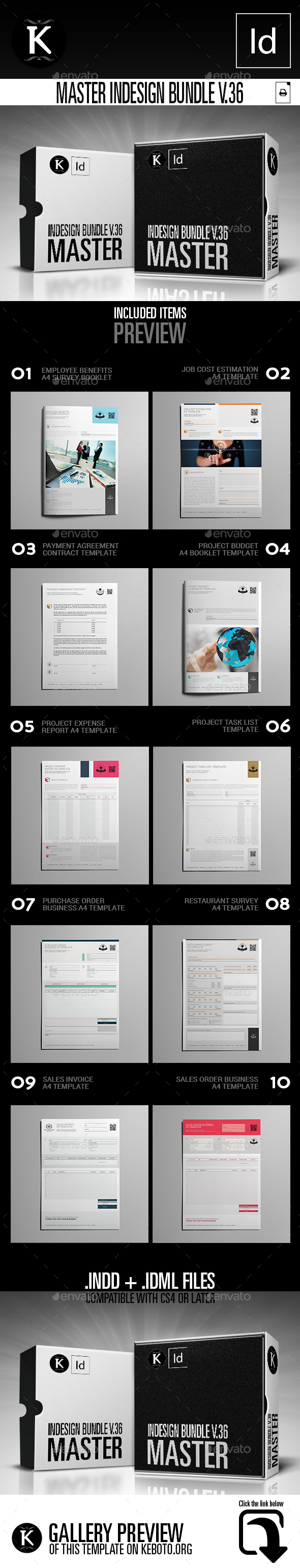 Master inDesign Bundle v.36 - Miscellaneous Print Templates
