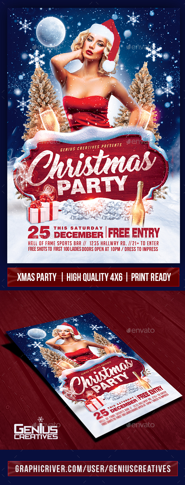Christmas Party Flyer Template v1 - Holidays Events