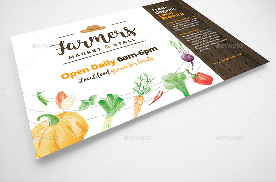 Farmers Market Flyer Template, Print Templates | GraphicRiver