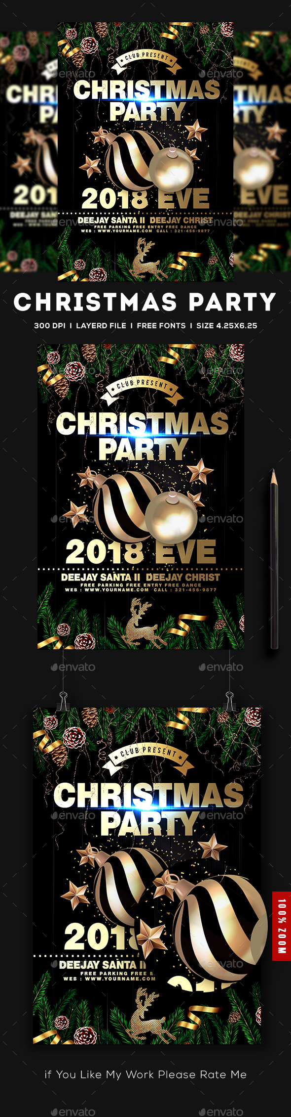 GraphicRiver Christmas Party Flyer 21077372 GraphicRiver Christmas Party Flyer 21077372