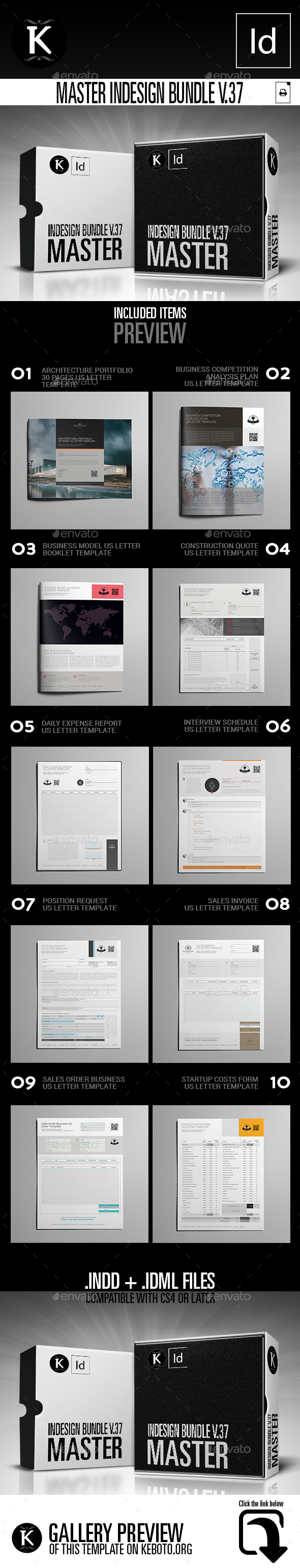 Master inDesign Bundle v.37 - Miscellaneous Print Templates