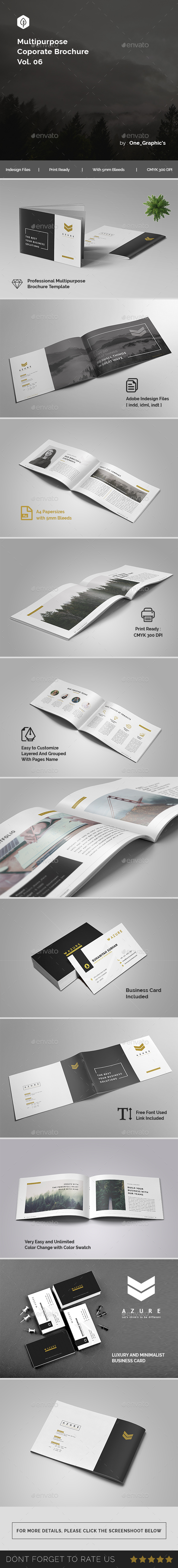 Multipurpose Corporate Brochure Template Vol. 06 - Print Templates