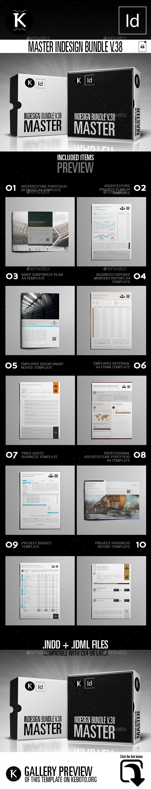 Master inDesign Bundle v.38 - Miscellaneous Print Templates