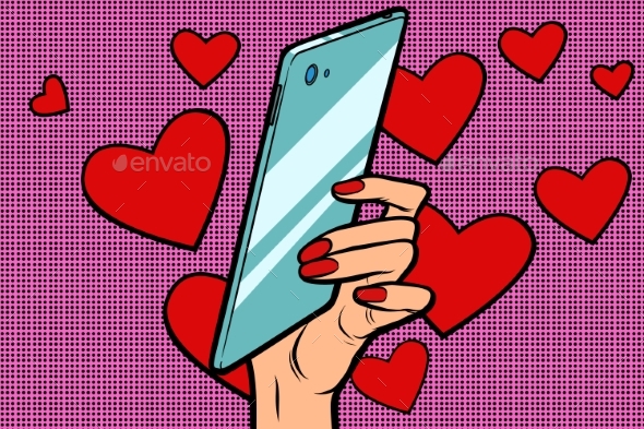 GraphicRiver Women and Mobile Valentine Day 21078212 GraphicRiver Women and Mobile Valentine Day 21078212