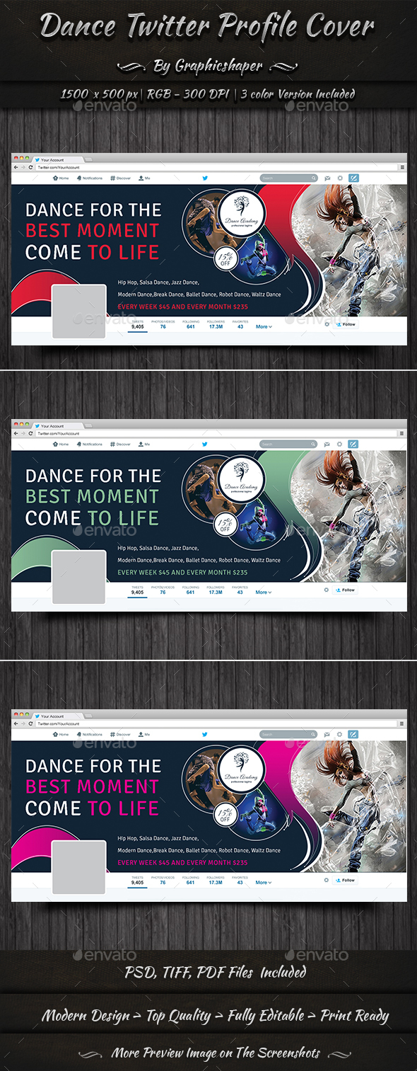 Dance Twitter Profile Cover
