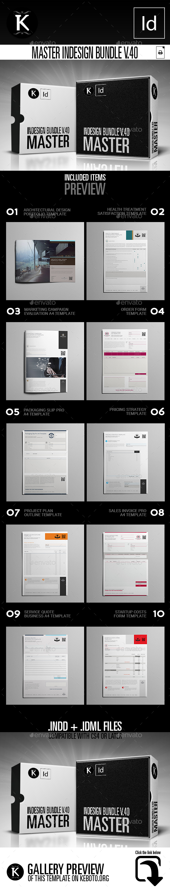 Master inDesign Bundle v.40 - Miscellaneous Print Templates