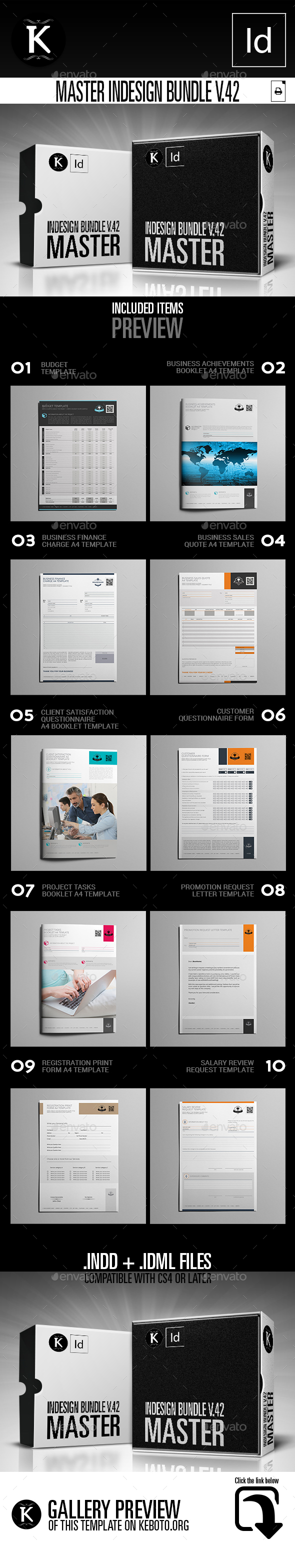 Master inDesign Bundle v.42 - Miscellaneous Print Templates