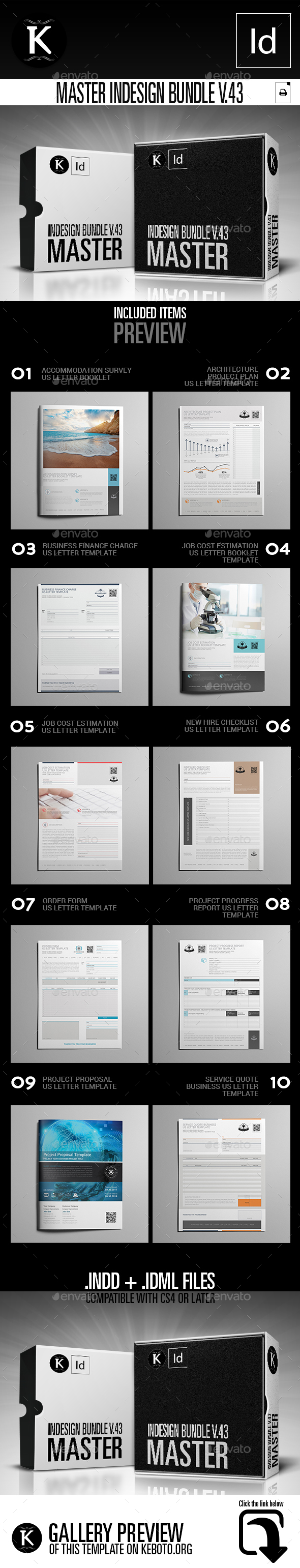 Master inDesign Bundle v.43 - Miscellaneous Print Templates