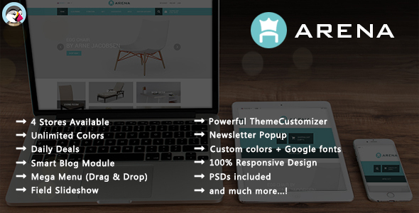 Arena - Modern Furniture Responsive PrestaShop Theme