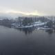 Aerial over Loch Lomond Scotland Snowing - VideoHive Item for Sale
