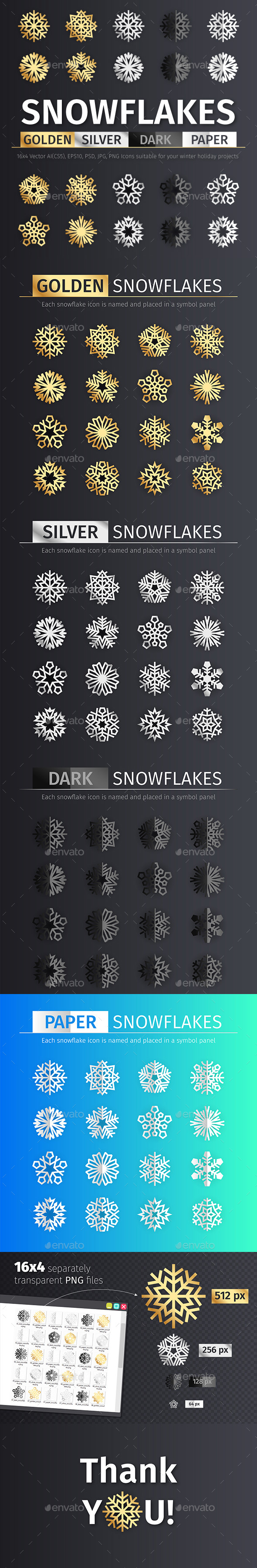 GraphicRiver Golden and Silver Snowflake Icons 21082287 GraphicRiver Golden and Silver Snowflake Icons 21082287