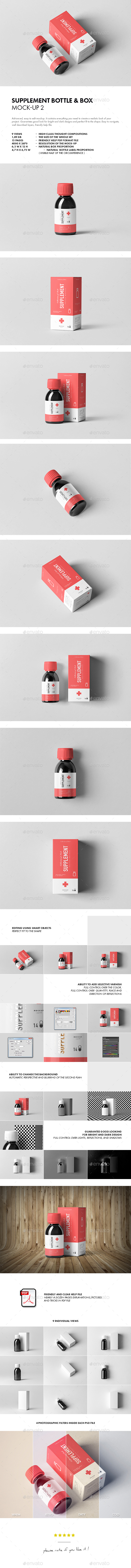 Supplement Bottle & Box Mock-up 2 - Miscellaneous Packaging