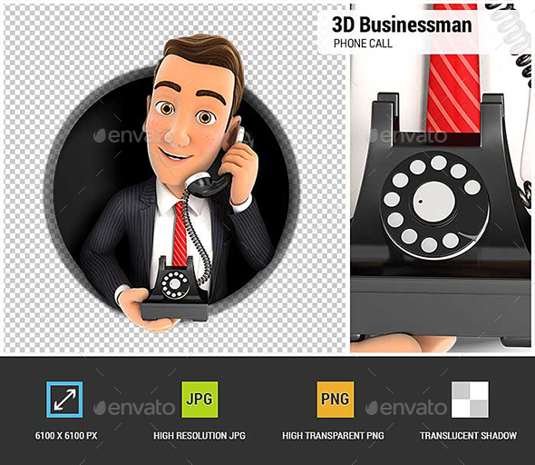GraphicRiver 3D Businessman Making Phone Call Inside Circular Hole 21082937 GraphicRiver 3D Businessman Making Phone Call Inside Circular Hole 21082937
