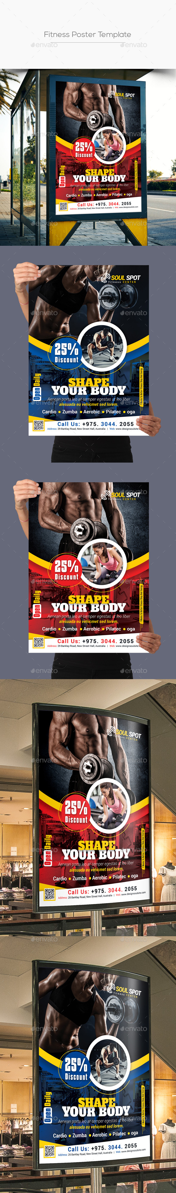 Fitness Poster - Signage Print Templates