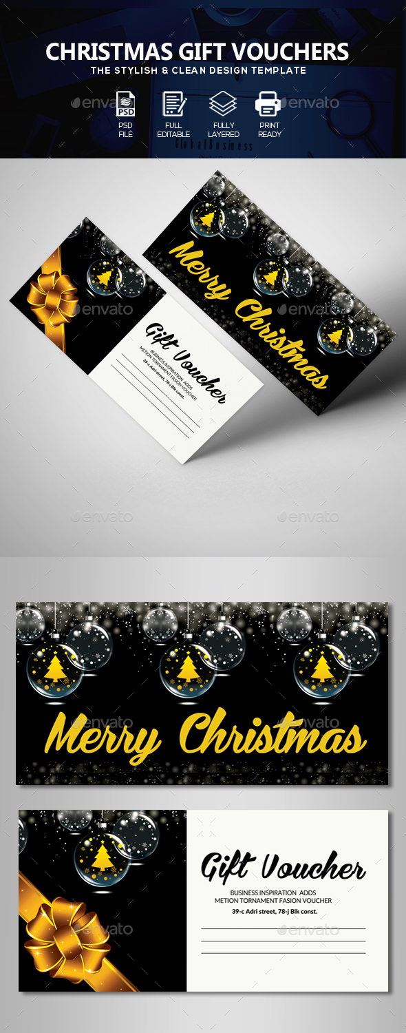 GraphicRiver Christmas Gift Voucher 21084360 GraphicRiver Christmas Gift Voucher 21084360